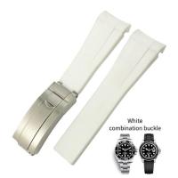 ราคา Original high quality 18 มม 19 มม 21 มม 22 มม ยางซิลิโคนสำหรับ Rolex Submariner 20 มม GMT Yacht Master Daytona Deepsea สายอ่อน (19868930778)