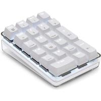 ราคา Mechanical Numeric Keypad GATERON Brown Switch Wired Gaming Keypad Crystal Case White Backlit 21 Keys Mini Numpad Keypad (16454745420)