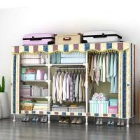ราคา ตู้เสื้อผ้าเอนกประสงค์DIY ตู้เสื้อผ้าผ้า ตู้เสื้อผ้า เส้นผ่าศูนย์กลางท่อเหล็ก 26mm หนา ตู้เก็บเสื้อผ้า ตู้เสื้อผ้าซิป ตู้ใส่เสื้อผ้า ความจุขนาดใหญ่ หลายชั้น (17026388427)