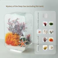 ราคา เดสก์ท็อป Smart Betta Fish Tank Mini อะคริลิค Betta Fish Tank ขนาดเล็ก Ecological Golden Fish Tank Ultra สีขาวขนาดเล็ก Fish Tank Aquarium ตกแต่ง (16217779411)