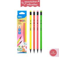 ราคา Deli U54600 Graphite Pencil ดินสอไม้ HB ทรง 3 เหลี่ยมสีนีออน แพ็ค 12 แท่ง (12023590994)