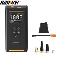 ราคา NANWEI เครื่องสูบลมไฟฟ้ากลางแจ้งไร้สายแบบพกพาใช้งานได้หลากหลายปั๊มลมลูกบอลแสดงผลดิจิตอลแบบพกพาในรถยนต์ปั๊มที่สูบลมยางตะเกียงตั้งแคมป์ (17641545330)
