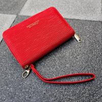 ราคา กระเป๋าสตางค์ผู้หญิง ซิปรอบ ด้านในสีแดง ไซส์กลาง งานสวย หนังPU (21328045297)