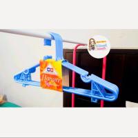 ราคา ไม้แขวน ไม้แขวนเสื้อพลาสติก ไม้แขวนเสื้อพลาสติกสีหวาน ไม่แขนวเสื้อพลาสติกสีหวานA17คละสี (16185938440)