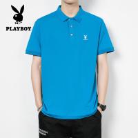 ราคา PLAYBOYเสื้อโปโลลำลองผู้ชายธุรกิจปุ่มคอปกแขนสั้นลายหน้าอกเสื้อแขนสั้นสีขาว สีน้ำเงินเข้ม น้ำเงิน สีกากีGuapai M 4XL (17758868532)