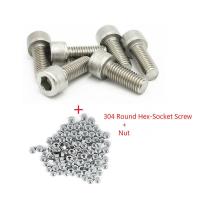 ราคา 25PCS Set Screws Nuts Set M3 Stainless Steel 304 Hexagon Hex Socket Head Cap Allen Bolt Screw (19541158908)