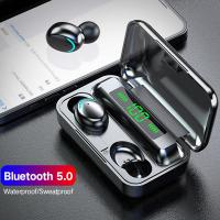 ราคา ผลิตภัณฑ์ดั้งเดิม Gratis Ongkir F9 5C หูฟังโฟนบลูทูธพร้อมไมโครโฟนหูฟังไร้สาย TWS หูฟังสำหรับเล่นกีฬาชุดหูฟังสำหรับ Apple iPhone Xiaomi Huawei (20387210282)