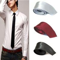 ราคา Mode Shop Fashion Casual Slim Plain Mens Solid Skinny Neck Party wedding Tie Silk Necktie (20034694972)
