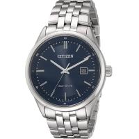 ราคา Citizen Mens Eco Drive Corso Classic Watch in Stainless Steel Blue Dial Model BM7251 53L (16935599893)