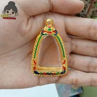 ราคา กรอบพระ กรอบพระชุบทองลงยา ใส่หลวงปู่ทวด กว้าง2 4 สูง3 5ซม ขนาดจอกระจก (21226660431)