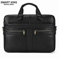 ราคา Smart King For Men กระเป๋าถือหนังวัวแท้กระเป๋าเอกสารธุรกิจ15นิ้วแล็ปท็อปกระเป๋าสะพายสลิง (16545522123)