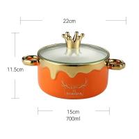 ราคา 700ml Elk Forest Ceramic Noodle Bowl with Lid Student Creative Soup Bowl Home Two ear Salad Bowl Pasta Bowl Cute Bowl (16290614870)