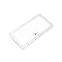 ราคา WENSH 260x135mm ความคมชัดสูง HD ชาร์จใหม่ได้ กระจกมองหลัง หน้าจอสัมผัส LED อุปกรณ์บังแดด กระจกมองหลังพร้อมไฟ LED กระจกเครื่องสำอางที่บังแดด กระจกโต๊ะเครื่องแป้งที่บังแดดในรถยนต์ กระจกแต่งหน้ารถยนต์ LE