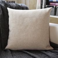 ราคา MUJI linen pillow set of sitting room cushion for leaning on the head a bed pillows back office car waist pad (19544870228)