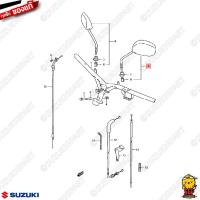ราคา กระจกมองหลัง MIRROR ASSY REAR VIEW แท้ Suzuki Smash 110 Junior กันตก 2 รู Smash 110 Pro (19779776460)