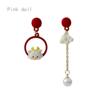 ราคา ต่างหูรูปมังกรเมฆเมฆต่างหูเงินวันตรุษจีนต่างหูไม่สมมาตร (21229896445)