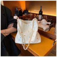 ราคา กระเป๋าสะพาย ใบใหญ่ ข้างเกาหลี แฟชั่น ฝังไข่มุก โซ่ สำหรับนักเรียนและผู้หญิง เก๋ๆ (21315357484)