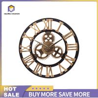 ราคา นาฬิกาควอตซ์ไม้นาฬิกาฟันเฟืองติดผนังอุตสาหกรรมขนาดใหญ่เงียบไม่ติ๊กพร้อมตัวเลขโรมันสำหรับตกแต่งห้องนั่งเล่นสำนักงาน (20387989541)