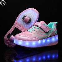ราคา รองเท้าสเก็ตโรลเลอร์ รองเท้าโรลเลอร์ไลท์แบบชาร์จไฟ LED รองเท้าไลท์สำหรับเด็กผู้ชายและเด็กผู้หญิงสองล้อ รองเท้าล้อ (5590782105)