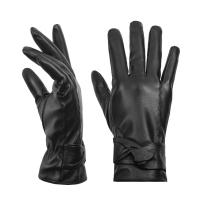 ราคา คุณภาพสูงของแท้หนังฤดูใบไม้ร่วงและฤดูหนาวสุภาพสตรี Pu ถุงมือแคชเมียร์ Anti Cold จักรยาน Touch Screen ถุงมือ Winter (20777435418)