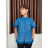 ราคา เสื้อลายคอพระราชผู้ชาย คอจีน กระดุมไม้ (18920656578)