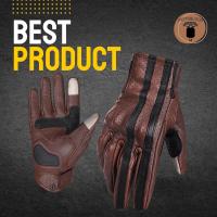 ราคา MOTOBLOOD ถุงมือหนังแท้ ถุงมือวินเทจ VEMAR VE 196 (16206497136)