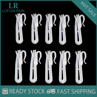ราคา LF Wholesale Flash Sale 10pcs ผ้าม่านแขวนตะขอแหวนหน้าต่างม่านพลาสติกสีขาวตะขอสำหรับ Home Office curtain Accessories 7cm 8 5cm (20757066459)