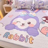 ราคา ฤดูร้อนการ์ตูนแผ่นเตียง H Ello K Itty Cinnamoroll Sanrio ปรับลื่น Kawaii ที่นอนครอบคลุมคู่เดียวพระมหากษัตริย์พระราชินีเตียง (19611792444)