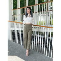 ราคา Pinky Paer shop กางเกงขายาว ผ้าทวีต ชาแนล ขากระบอกใหญ่ เอวสูง ซิปหลัง กางเกงขายาว ผู้หญิง ใส่สบาย สินค้าขายดี (16693728775)