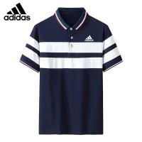 ราคา Adidas เสื้อโปโลผู้ชายแขนสั้นคอปกเสื้อยืดคอปกผ้าฝ้ายแท้เสื้อกีฬาสำหรับฤดูร้อน (10405415339)