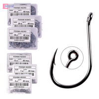 ราคา MEIK 20 50ชิ้น ห่วงสำหรับแขวนเทปตะขอตกปลาตะขอเกี่ยวปลาทำจากเหล็กคาร์บอนสูงพร้อมห่วงเบ็ดปลา (21046782616)