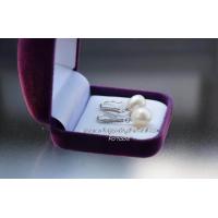 ราคา ต่างหูไข่มุกแท้ เรียบหรู ตัวเรือนชุปเงิน 925 ประดับด้วยเพชร CZ (762110159)