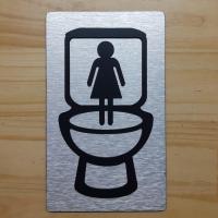 ราคา ป้ายห้องน้ำ มีดีไซน์ ใหม่ ป้ายแฮร์ไลน์สัญลักษณ์ ชายหญิง สีดำ (5240508560)