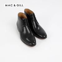 ราคา Mac Gill รองเท้าบูธผู้ชายหนังแท้สีดำแบบผูกเชือก Chukka Leather Business Boots genuine leather in Black (8213275563)