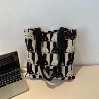 ราคา กระเป๋าสะพายข้างกระต่ายแฟชั่นใหม่ของผู้หญิงกระเป๋าผ้าใบความจุมากกระเป๋าทรงสี่เหลี่ยมมีหูหิ้วสะพายไหล่ถุงผ้าการแก้ไขนักศึกษาวิทยาลัย (19378269412)