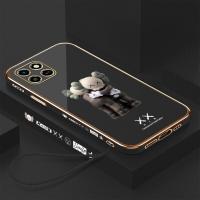 ราคา เคสโทรศัพท์มือถือ ForInfinix Smart 6 HD X6512ฟรี Lanyard การ์ตูนน่ารัก Pooh Winnie Bear We BareBears Panda Square Edge Pattern Casing Plated Phone Shell Luxury Plating Soft Phone Case (15449931991)