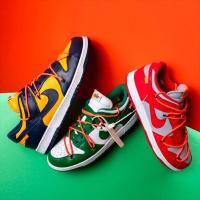 ราคา Fit Off White Dunk OW Joint Name รองเท้ากระดานสีแดงรองเท้ากระดานสีเขียว SB เชือกผูกรองเท้าสไตล์เดียวกันรอบเชือก (19345303003)