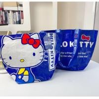 ราคา กระเป๋าช้อปปิ้ง ผ้ากระสอบเคลือบลายคิตตี้ kitty (21057736398)