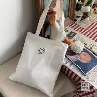 ราคา Fashion Hat กระเป๋าผ้า หน้ายิ้ม2สี ขนาด 34 38CM (20913091013)