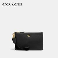 ราคา COACH กระเป๋าคล้องมือขนาดเล็กผู้หญิงรุ่น Small Wristlet สีดำ CH818 B4 BK (18816937538)