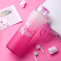 ราคา ขวดน้ำพกพา ขวดน้ำ ขวดน้ำใส ขวดน้ำพลาสติก ขวดน้ำ ใส่ของร้อน เย็น ขวดน้ำแก้วมีหูหิ้ว ขนาด 500 ml มีให้เลือก 4สี (21140302922)