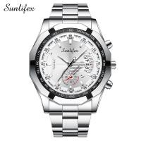 ราคา Sunlifex นาฬิกาข้อมือนาฬิกาข้อมือสำหรับผู้ชาย9094สำหรับเด็กผู้ชายสายปฏิทินสแตนเลสควอตซ์ของแท้ (20469018365)