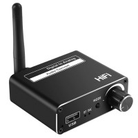ราคา Audio Converter DAC ไร้สายที่รองรับบลูทูธ5 0 Receiver Volume Control 192KHz Digital Coaxial Toslink Analog L R RCA (10935829373)