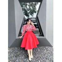 ราคา กระโปรงทรงย้วยผ้าโฟม ย้อนยุค วนิดา (20452369897)