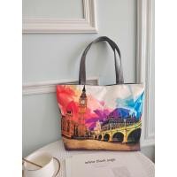 ราคา IN THE BAGS กระเป๋าผ้า กระเป๋าผ้าแคนวาสเกรดพรีเมี่ยม มีซิป 2 จุด ลายหอนาฬิกา Big Ben (17809364853)