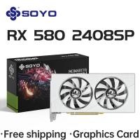 ราคา การ์ดจอ Soyo AMD Radeon RX580 8G การ์ดหน่วยความจำ GDDR5การ์ดเกม PCIE3 0x16 HDMI DP 2สำหรับชิ้นส่วนคอมพิวเตอร์ตั้งโต๊ะ (21170961202)