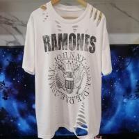 ราคา เสื้อยืดคุณภาพดี เสื้อขาด เสื้อวงวินเทจ อก46 ยาว31 สีขาว สีดำ ไม่มีตะเข็บข้าง cotton100 แฟชั่นชาย หญิง oversize (20385338213)