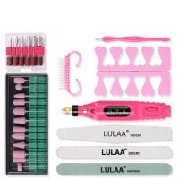 ราคา 9 ชิ้น เครื่องเจียรเล็บ Lulaa แบบเซ็ต ตะไบเล็บ เครื่องเจียร หัวเจียรหิน หัวเจียรอุปกรณ์ (20883821052)
