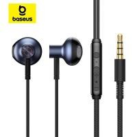 ราคา Baseus หูฟังเน้นเสียงเบสสเตอริโอ6D หูฟังแบบมีสาย H19 3 5มม สำหรับชุดหูฟังพร้อมไมโครโฟน Xiaomi Samsung โทรศัพท์ (21053350142)