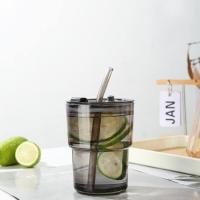 ราคา แก้วกาแฟ แก้วใส่กาแฟร้อน ปลอกหนังกันร้อนกันเย็น แก้วใส่น้ำ 400ml แก้วใส่กาแฟ สไตล์มินิมอล พร้อมหลอดแก้ว ฝาปิด พร้อมส่ง (20240156347)